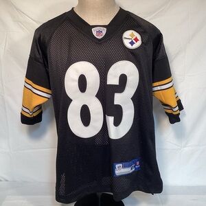 Reebok Vintage Pittsburgh Steelers Heath Miller Black and Gold Jersey size 48